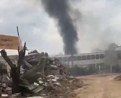 مدرسة في الجنوب تتعرض لقصفٍ إسرائيلي! (فيديو)