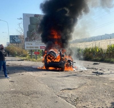 شهيد في الغارة الإسرائيلية على الغازية... مشهد مؤلم يوثّقه فيديو
