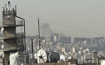 بالفيديو: غارة إسرائيلية على طريق بعورتا - الدامور!