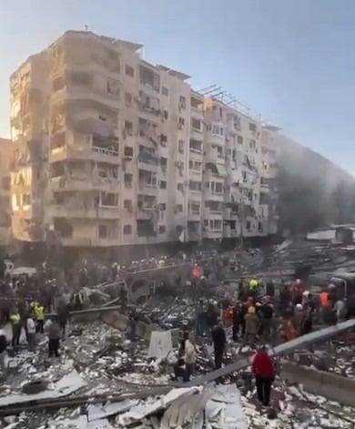 دمار واسع... بالفيديو: آثار الغارة الإسرائيلية على الحدت