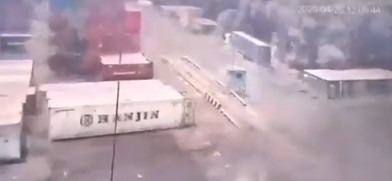 انفجار بندر عباس: كاميرا أمنية توثق التفاصيل