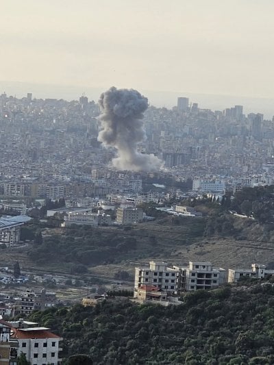 بالفيديو: غارة إسرائيلية تستهدف الضاحية الجنوبية