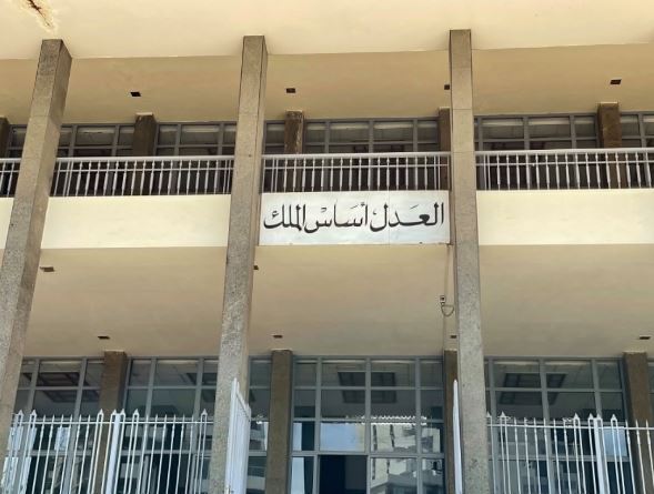 الوفد القضائي الفرنسي في قصر العدل في بيروت