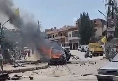 غارة "جديدة" تستهدف سيارة في ميس الجبل (فيديو)