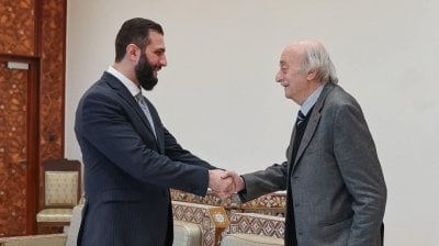 الشرع لِجنبلاط: الدروز ركيزة أساسية في مسيرة بناء سوريا الجديدة