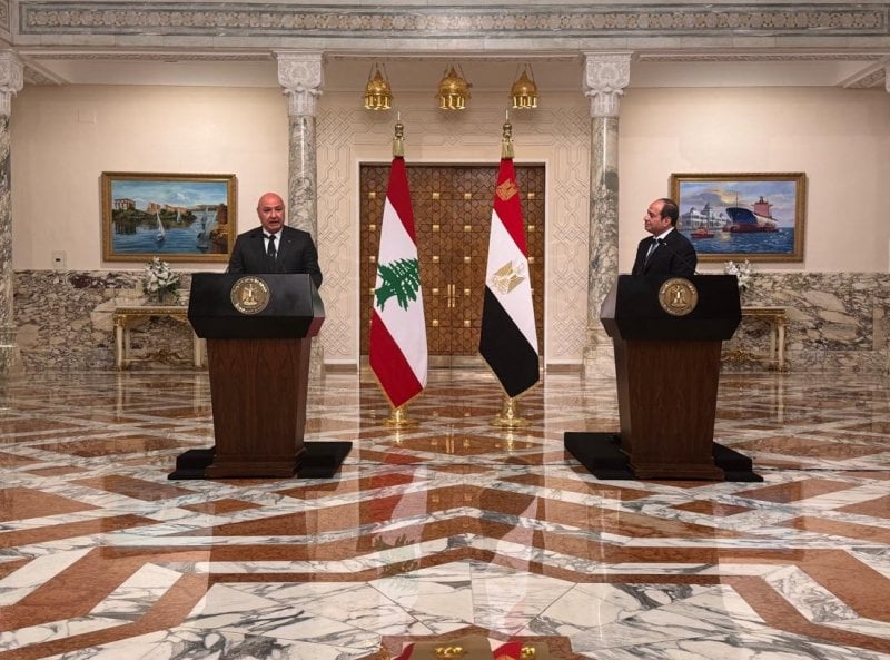 السيسي: مصر حريصة على مشاركة خبراتها في إعادة إعمار لبنان
