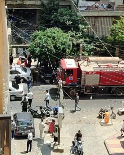 حريق كبير جراء ماس كهربائي … وحالات اختناق بين السكان !