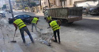 حارة حريك... جهود مكثفة لإزالة آثار عدوان عيد الأضحى!
