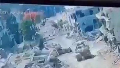 من تحت الركام... مقاوم يفجّر دبابة ميركافا شمال غزة  (فيديو)