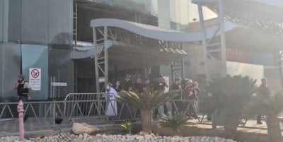 بالفيديو والصور: لحظة استهداف مستشفى 