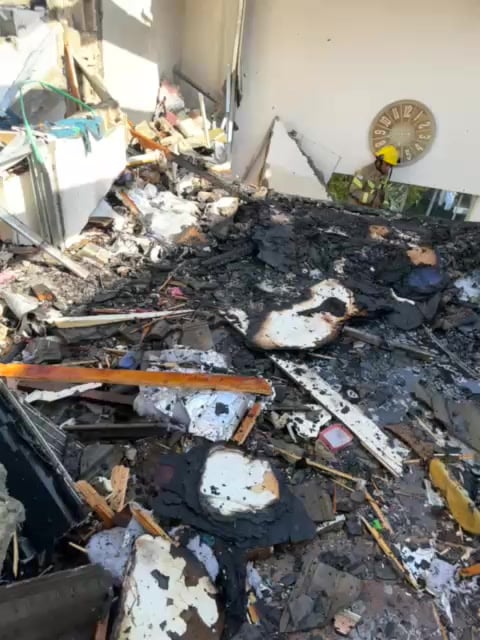 بالفيديو: إصابة منزل وزير إسرائيلي سابق بصاروخ إيراني