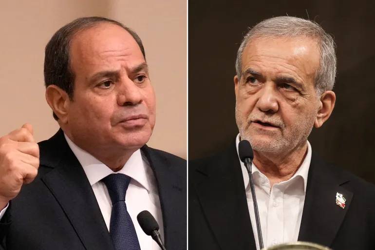 اتصال هاتفي بين السيسي وبزشكيان بحث دعم الاستقرار الإقليمي