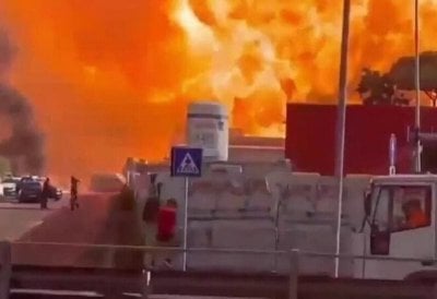9 إصابات بانفجار في محطة وقود شرق روما
