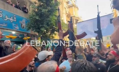فيديو صادم من قلب بيروت: أسلحة رشاشة على مرمى حجر من السراي الحكومي