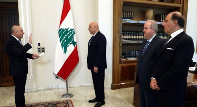 بحضور جابر... المدير العام لوزارة المالية يؤدي اليمين أمام الرئيس عون