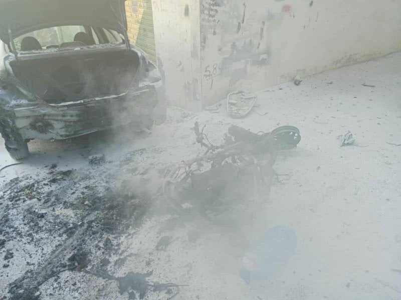 بالفيديو: غارة اسرائيلية تستهدف دراجة نارية في بنت جبيل 