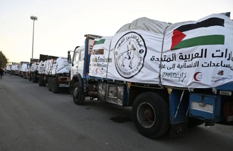 ضمن "الفارس الشهم 3"... 65 طنًا من الدعم الاماراتي لغزة