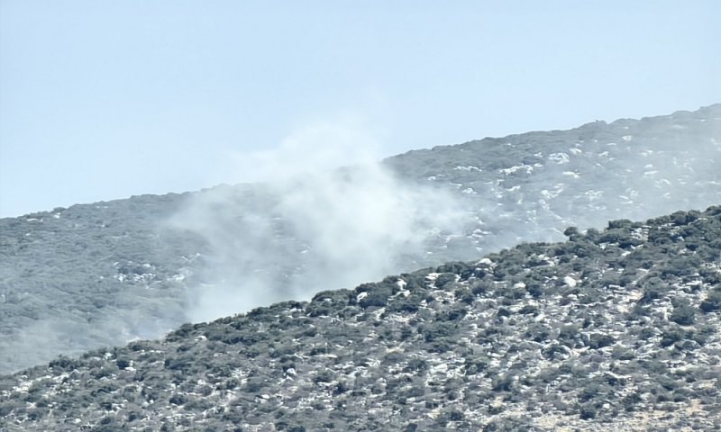 نشاط اسرائيلي في الجنوب وقنابل صوتية فوق ميس الجبل
