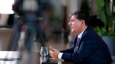 بهاء الحريري في أول إطلالة عبر 