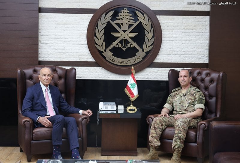 برّاك من اليرزة... دعم أميركي متجدد للجيش