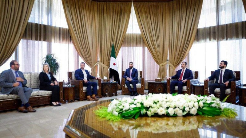 زيارة أميركية إلى سوريا…  وفد الكونغرس يلتقي الشرع
