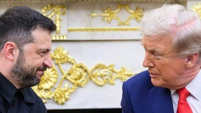 ترامب بوجه زيلينسكي... 