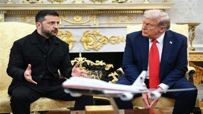 برسالة من زوجته... زيلنسكي يفتتح لقاءه مع ترامب