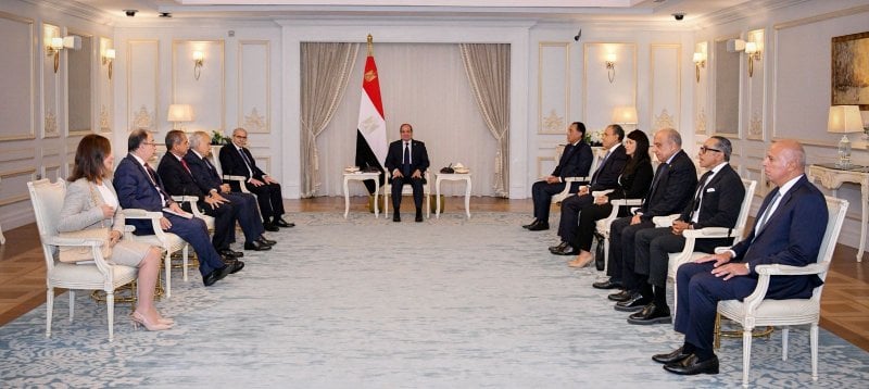 خلال استقباله سلام... السيسي: لن نتراجع عن دعم سيادة لبنان