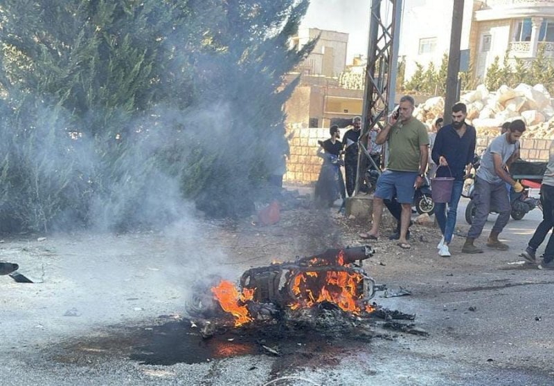 بالصور: غارة تستهدف دراجة نارية في ميفدون... وسقوط شهيد