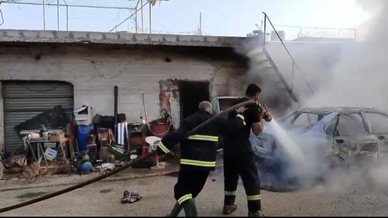 حريق في ديرميماس... والدفاع المدني يتدخل سريعاً