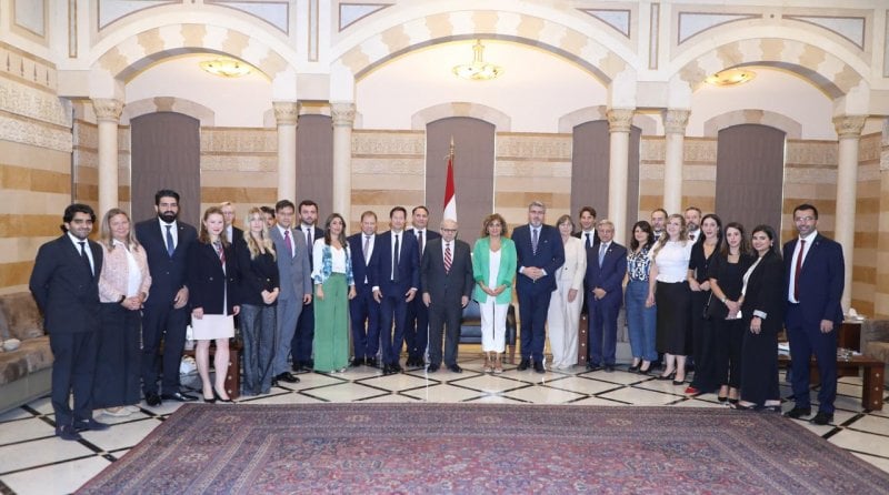 سلام لوفد أوروبي: نتمسك بالإصلاح والسيادة وعلى إسرائيل وقف اعتداءاتها