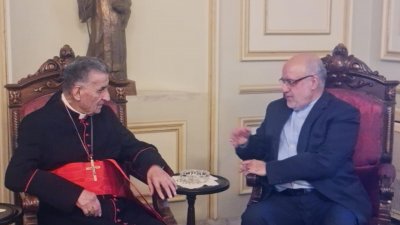 من بكركي… الراعي وأماني يدعوان إلى إنهاء لغة القتل والحروب