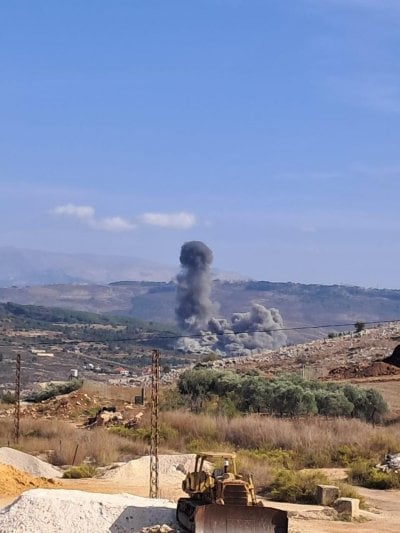بالفيديو والصور: غارات اسرائيلية تستهدف عدة مواقع في الجنوب