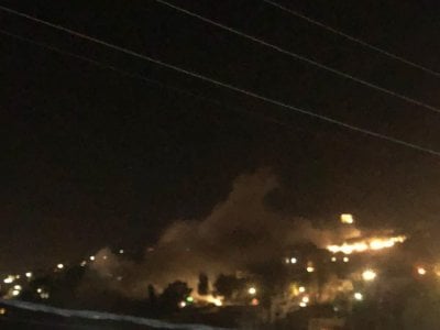 الجيش الإسرائيلي يزعم قصف مستودع أسلحة لحزب الله في النبطية