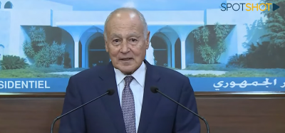 الأمين العام لجامعة الدول العربية بعد لقائه عون: عودة الحرب واردة! (فيديو وصورة)