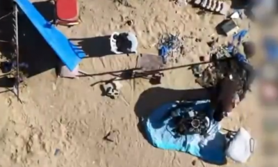 الجيش الإسرائيلي يعلن استهداف موقع لتخزين أسلحة شمال غزة (فيديو)