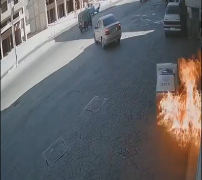 بالفيديو: لحظات كادت تتحوّل إلى كارثة في محطة المحروقات بالفيديو: لحظات كادت تتحوّل إلى كارثة في محطة المحروقات