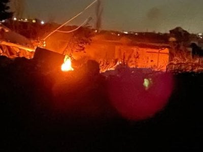 سلاح الجو الإسرائيلي يشنّ هجومًا على أهداف في النبطية (فيديو وصورة)
