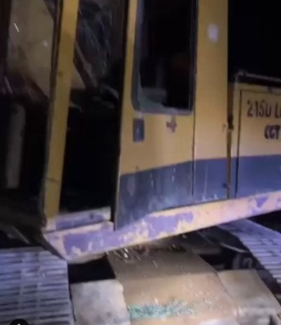 مسيّرة إسرائيلية استهدفت جرافة في بلدة الخيام مساء أمس (فيديو)