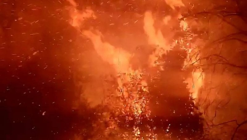 حريق كبير في عندقت... والدفاع المدني يعمل على إخماده