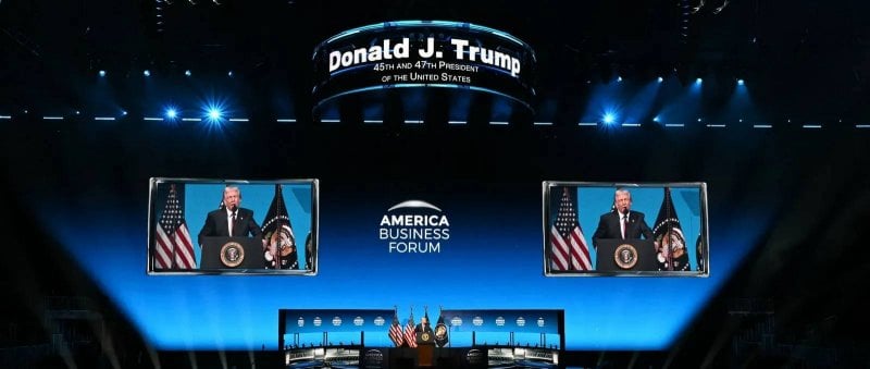في منتدى الأعمال الأميركي... ترامب يعلن خطته الاقتصادية الجديدة