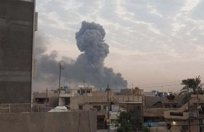 انفجار داخل مقر للحشد الشعبي في بغداد (فيديو)