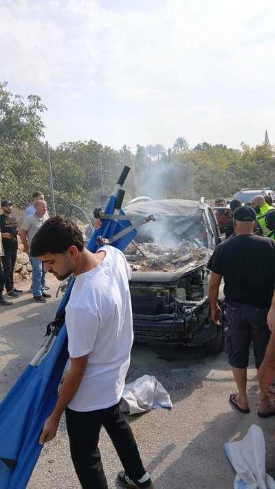 غارة تستهدف سيارة في برج رحال... وسقوط شهيد (فيديو وصور)