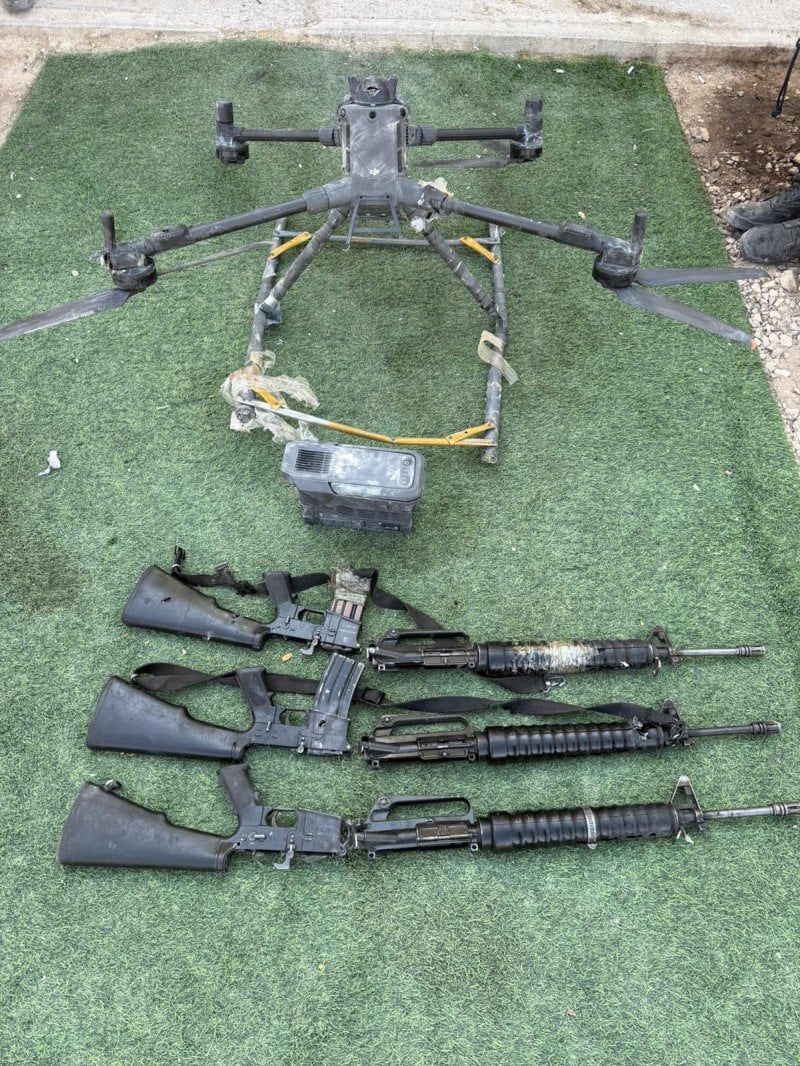 تهريب أسلحة... الجيش الإسرائيلي يعترض مسيّرة محمّلة ببنادق M16