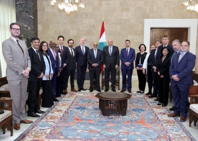 عون للبنك الدولي: الانتهاكات الإسرائيلية تعرقل الاستقرار في الجنوب