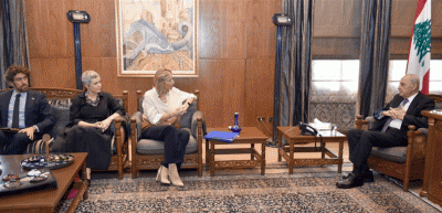 حراك دبلوماسي في عين التينة… بري يبحث ملفّي الإعمار والنازحين السوريين