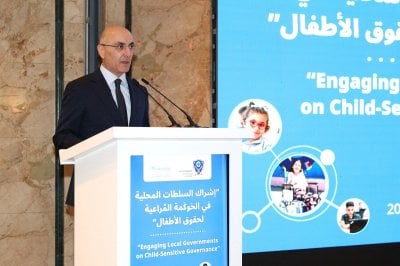 الحجار من منصّة مبادرة حقوق الأطفال: لا حماية للبنان إلا بجيشه ووحدة شعبه