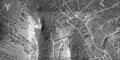 إسرائيل تزعم استهداف مستودعٍ يحتوي على أسلحة ومواقع لحزب الله (فيديو)