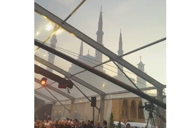 تزامن روحاني مدهش في ساحة الشهداء: صوت جامع الأمين يرافق الحوار المسكوني (فيديو)