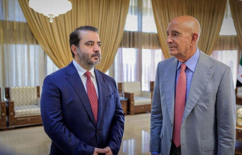 الشيباني يستقبل برّاك... ما الذي حمله المبعوث الأميركي؟